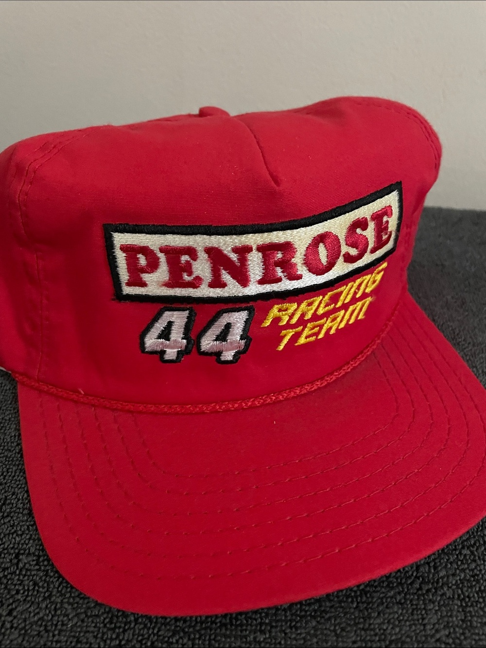 Penrose Racing Team 44 Red Snapback Hat Vintage